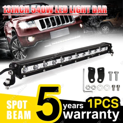 $21.99 • Buy 13Inch Led Work Light Bar Spot Flood Lights Driving Offroad Car Truck SUV ATV