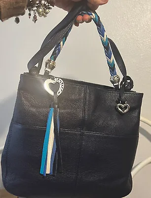 BRIGHTON BAHAMA  Leather Organizer MG Pocket Tote Convertible Crossbody Bag • $169.99