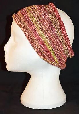 New Magic Striped Hair Band Head Wrap Neck Warmer - Hippy Hippie Boho Cotton • £4.12