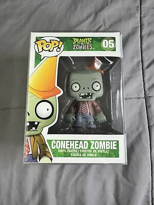 Conehead Zombie #05 - Plant Vs Zombies Funko Pop! Vinyl + Protector • $80