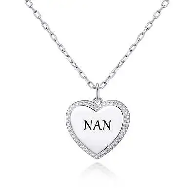 Silver Plated Filigree Heart Nan Necklace • £9.99