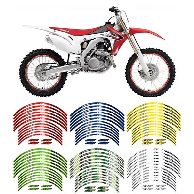 For HONDA CRF300L /RALLY Reflective Outer Tire Rim Stickers Wheels Decal Tape • $15.12