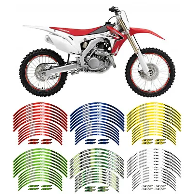 Reflective Outer Tire Rim Stickers Wheels Decal Tape For HONDA CRF 230F/L/M • $15.29
