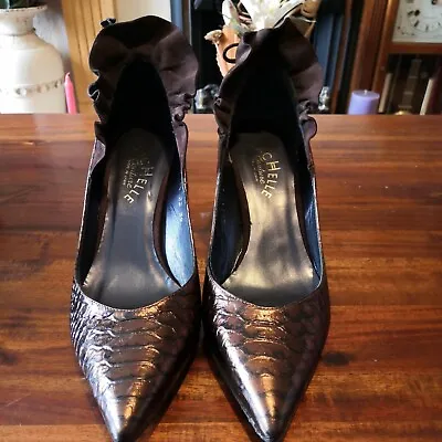 Superb Sachelle Couture Crocodile Print Leather Shoes Size 39 • £27