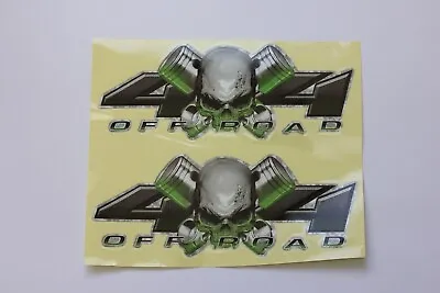 4x4 Off Road Skull Piston Decal Sticker Vinyl For Ford Ranger Raptor WildTrak • $19.99