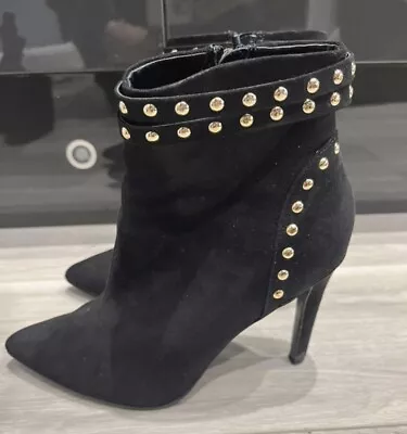 Womens Miss Kg Heeled Studded Boots • £15
