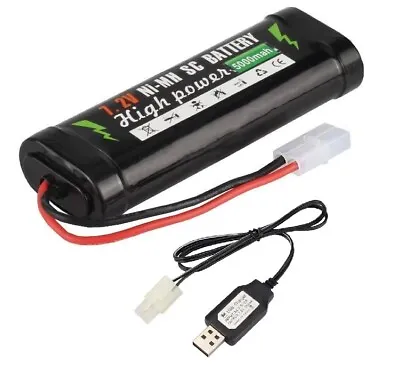 Rc 7.2V 5000mah NiMh Rechargeable Battery Charger For Tamiya Lunchbox Beetle • $42.95