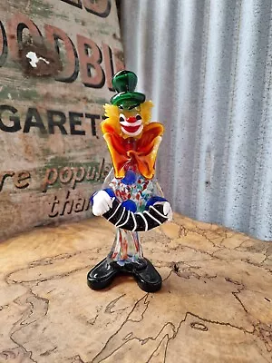 Murano Style Hand Blown Glass Clown • £20