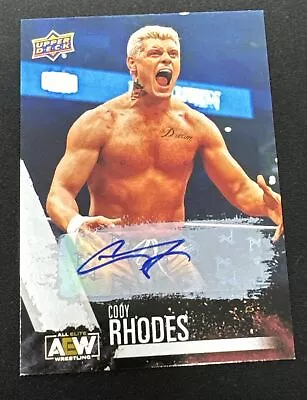 2021 Upper Deck AEW Cody Rhodes #1 Auto Autograph Signed WWE WrestleMania *READ* • $109.95