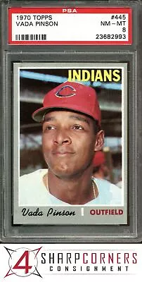 $0.99 • Buy 1970 Topps #445 Vada Pinson Indians Psa 8 Set Break A3647525-993