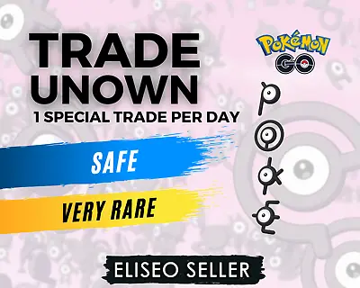 Pokemon Trade Unown A - Z GO  Trade Unown Letter - Very RARE - 1 Per Purchase • $2