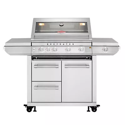 NEW BeefEater 7000 Premium Four Burner Built-in Barbecue And Trolley BMF7645SA • $4838