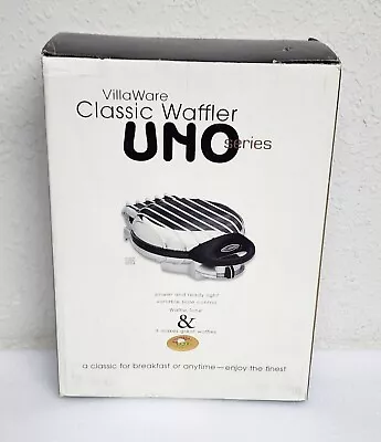 VillaWare UNO Series 2004 Classic Round THIN Waffler Waffle Maker Iron Tested • $250