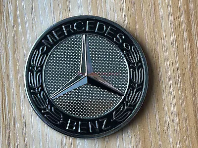 1PC Hood Flat Badge Emblem (Paste) For Mercedes Benz A C E S ML GL Class 57mm • $25.99