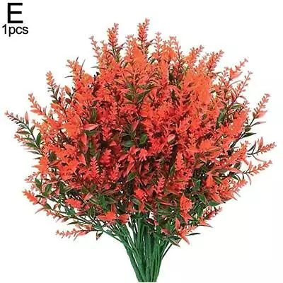 Artificial Flowers Plastic Fake Plants UV Resistant Home Decor In/Outdoor P7V9 • $4.05