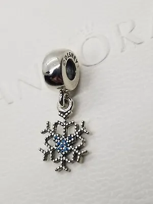 Authentic Pandora Disney Mickey's Mouse Sparkling Snowflake Bead Charm • $26.99