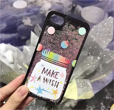 $9 • Buy Make A Wish Bling Glitter Liquid Sandquick Clear Iphone Case FOR 6, 6p, 7, 7p
