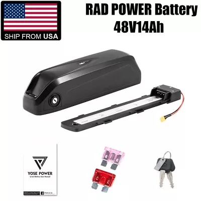 48V Ebike Battery RAD POWER Electric Bike Battery 48V 14Ah For RadRunner • $359.99