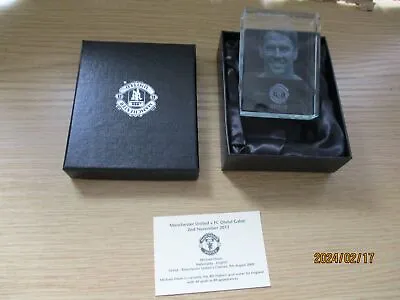 Manchester United Glass Hologram Paperweight - Michael Owen - 2011/12 Boxed • £7.99