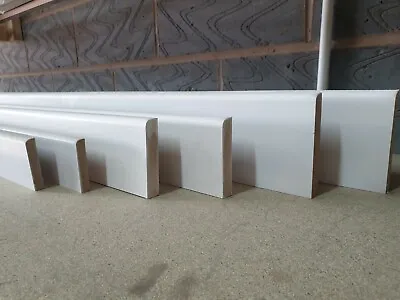 Primed MDF Skirting Boards18mm Thickness 2.4m In Length69mm94mm119mm144mm. • £12.99