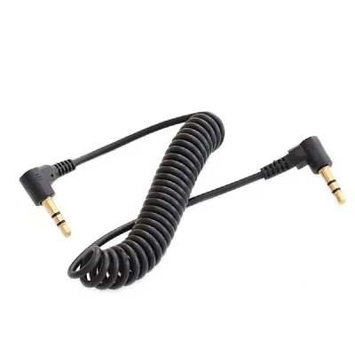 3.5mm Audio Cable 2-Pack Mini Coiled 3.5mm Headphone Cable Up To 50cm • £3.99