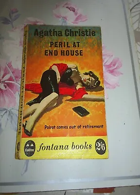 £7.50 • Buy Peril At End House By Agatha Christie 1961 Fontana Book 513 1st Issue Poirot