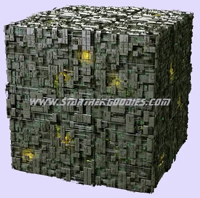 $6.49 • Buy MINT Star Trek: The Next Generation Die-Cut BORG CUBE - VINYL Decal / STICKER!
