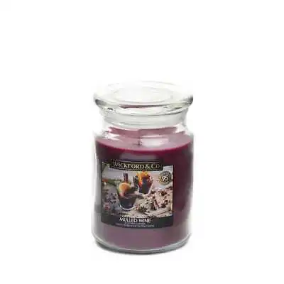 Wickford  Co Large Scented Glass Jar Candles 95hr Scents Yankee Cracklewood • £9.69