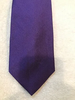 BROOKS BROTHER Silk Solid Purple Design Tie BRAND NEW • $29.99