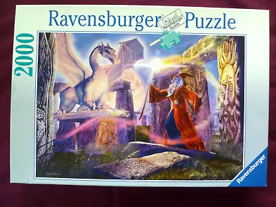 Complete Ravensburger  Stonehenge  2000 Piece Jigsaw Puzzle 2003 Wizard & Dragon • $39.99