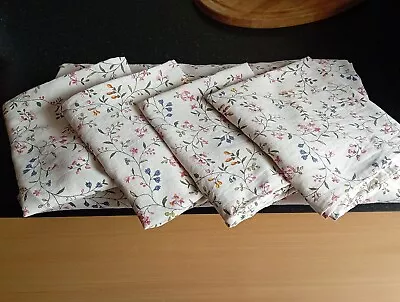 Ikea Duvet Cover & 4 Pillowcases ALVINE BLOM Flower Sprigs Cotton Double • £30