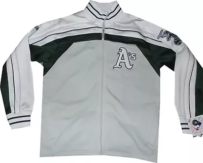 Oakland Athletics A's Majestic Track Jacket Mens Older Style New Tags Medium • $49.95