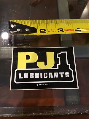 PJ1 LUBRICANTS Vintage CAR  MOTORCYCLE Motocross STICKER Decal   B32 • $12.99