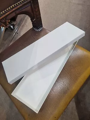 £5 • Buy Tie Gift Box 390 X 120mm Ivory Long Slim Presentation Box - Ties, Gloves Etc. 