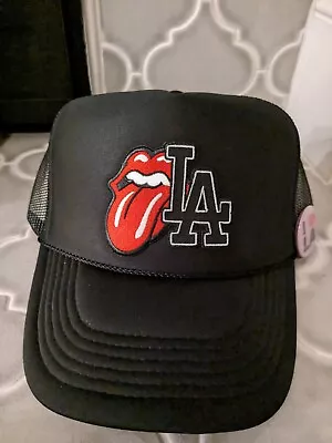  LA Logo Dodgers  Trucker Baseball Hat Trucker SnapBack Hat Cap Rock Band  • $18.99