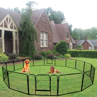 $114.99 • Buy 8/16 Panel Pet Playpen Metal Dog Kennel Exercise Fence Heavy Duty Indoor Outdoor