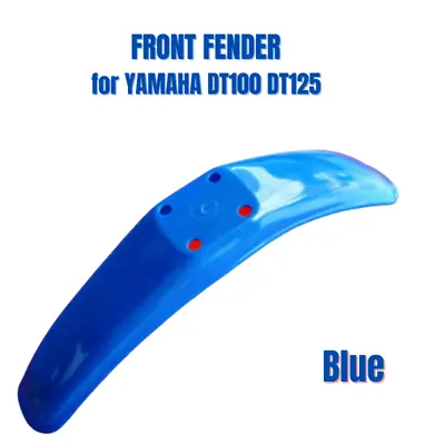 Front Fender Motorcycle For YAMAHA DT100 DT125 DT175 DT250 DT400 Plastic Blue • $89.90