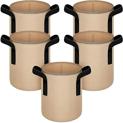 IPower 5-Pack 1-30 Gallon Plant Grow Bag Thickened Nonwoven Aeration Fabric Pots • $25.99