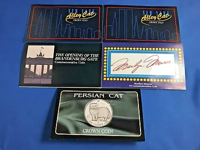 Lot Of 5 Marshall Islands $5 Commemorative Coins - Marilyn Cat More • $45