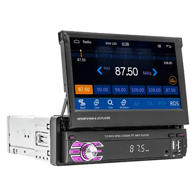 $104.46 • Buy Radio Car Stereo Touch Screen 1Din MP5 Player BT For Apple Carplay Android Auto