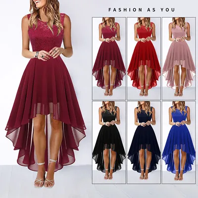 Womens Lace Wedding Evening Formal Party Dress Ball Gown Prom Bridesmaid Dresses • £20.19