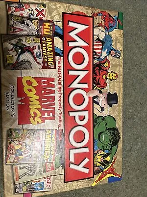 MONOPOLY MARVEL COMICS COLLECTORS EDITION COMPLETE Free PP • £9.99