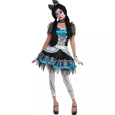 Teen Terrifying Halloween Shattered Doll Costume - 14-16 Years • £15.99