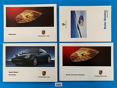 2002 Porsche (996) 911 Carrera C2 C4 Owners Manual Owner Service Warranty Books • $179.95