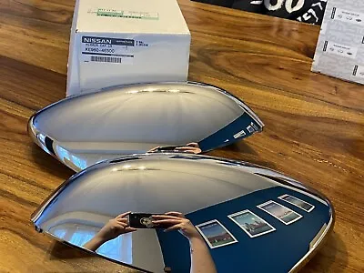 Nissan Qashqai J11 X Trail T32 NEW GENUINE Chrome Mirror Caps Pair KE9604E500 A1 • £75