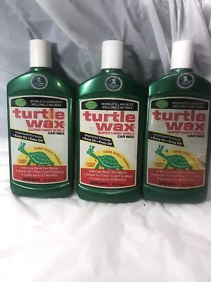 Vintage Turtle Wax 1989 Full Bottles 3 Lot • $14.99