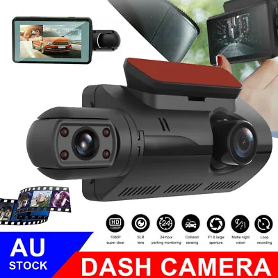 $30.95 • Buy 3  Dual Lens Car DVR Dash Camera Video Recorder 1080P G-Sensor Front And Inside