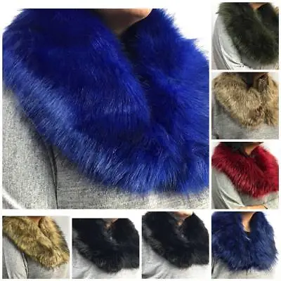 £9.99 • Buy Faux Fur Collar Scarf Stole Wrap Scarves 90 Cm Women Ladies Winter Warm Fluff