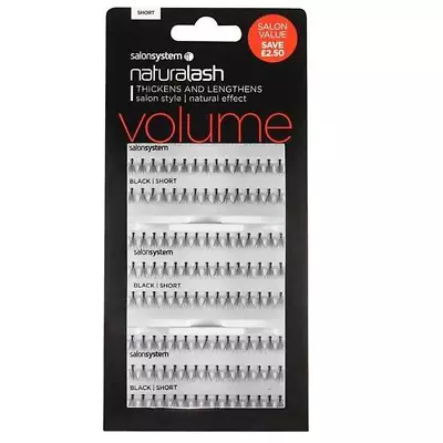 SALON SYSTEM Naturalash Volume Individual Lashes Short • £8.50