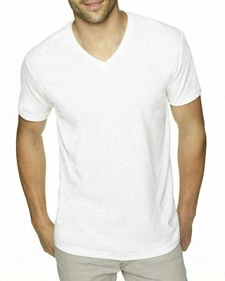 $10.99 • Buy Next Level Men's Premium Sueded V-Neck T-shirt  Solid Vee Neck Tee XS-2XL 6440